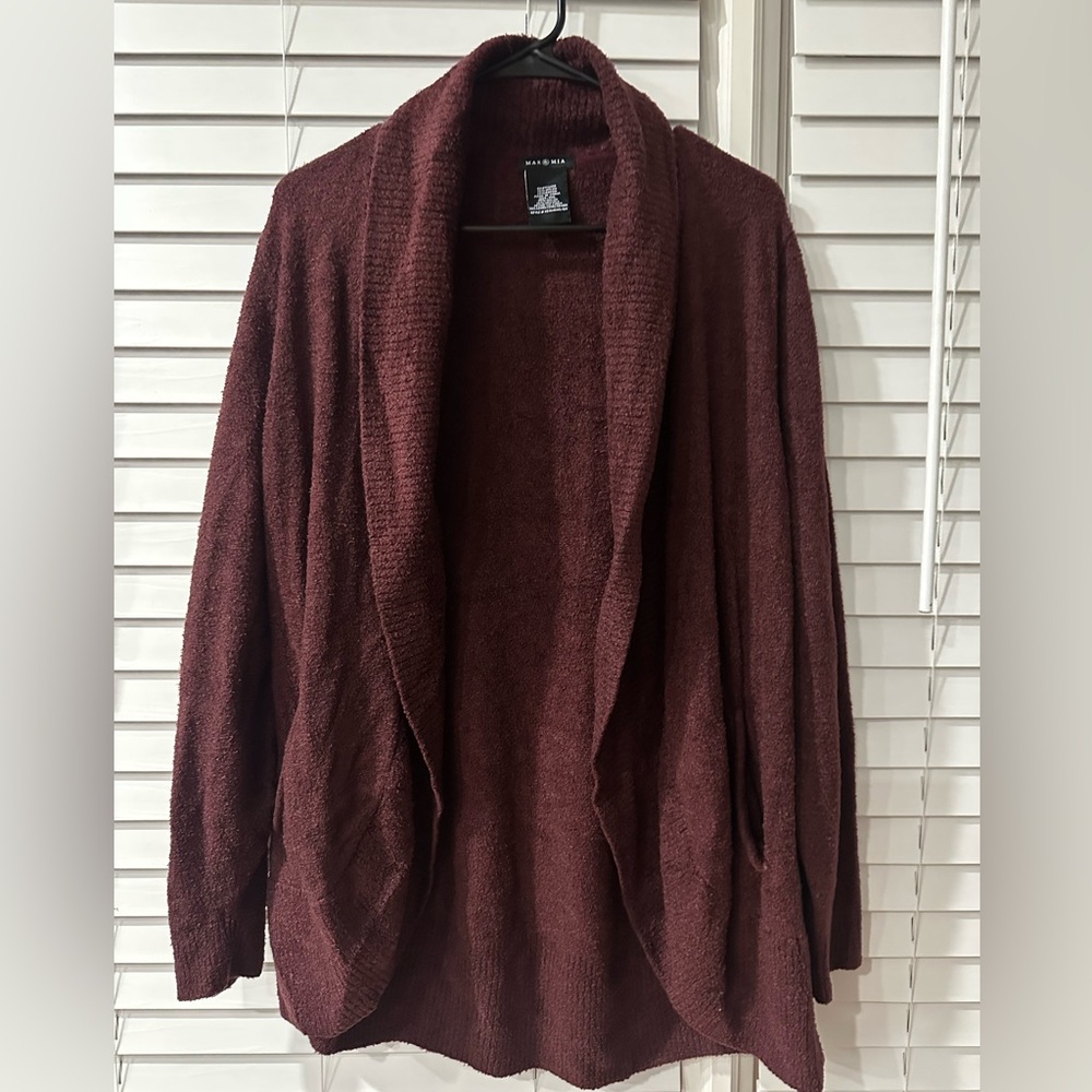 Max & Mia Deep Burgundy Cardigan Sweater ❤️ Size XXL! Best Offer Accepted!